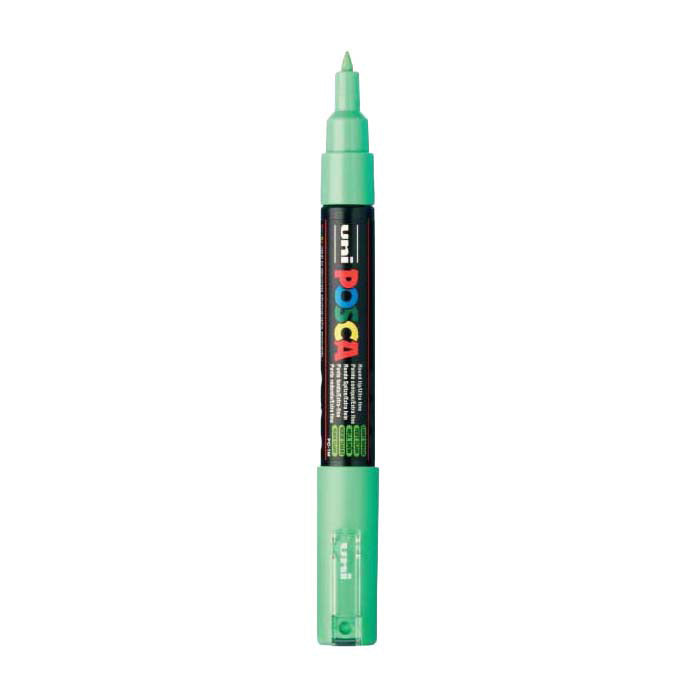 Uni posca verfmarker 1mc lichtgroen - conische punt - 1 mm