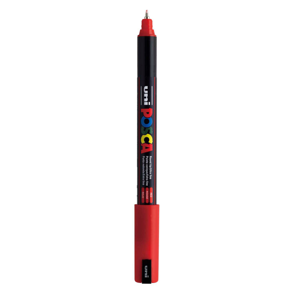 Uni posca marker pc-1mr rood - extra fine 0,7mm