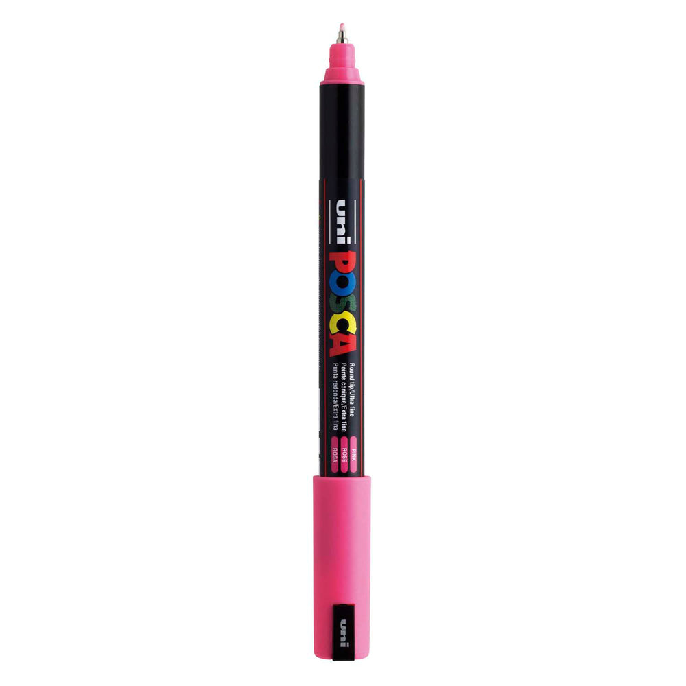 Uni posca marker pc-1mr roze - extra fine 0,7mm