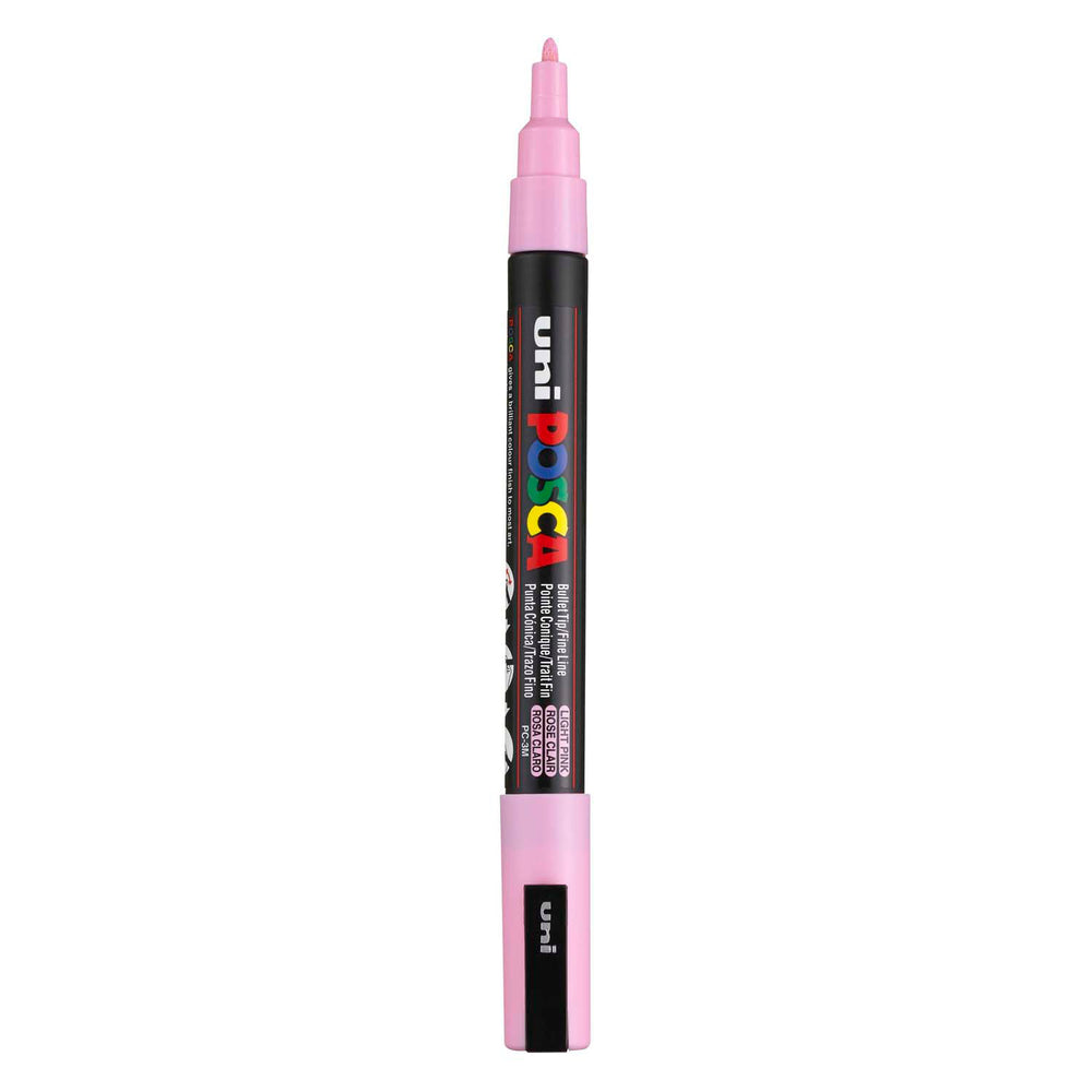 Uni posca pc3m verfmarker lichtroze - ronde punt tot 1,3 mm