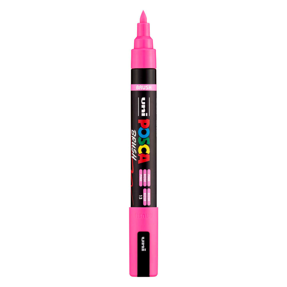 Uni posca brushmarker pc5br roze - brushpunt 1-4 mm