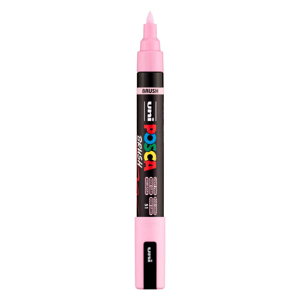 Uni posca brushmarker pc5br lichtroze - brushpunt 1-4 mm