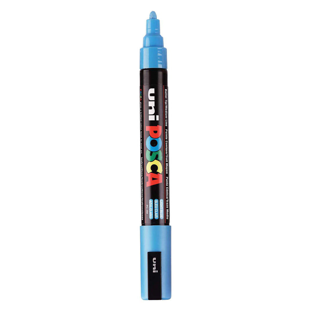 Uni posca verfmarker pc5m lichtblauw - conische punt 2,5 mm