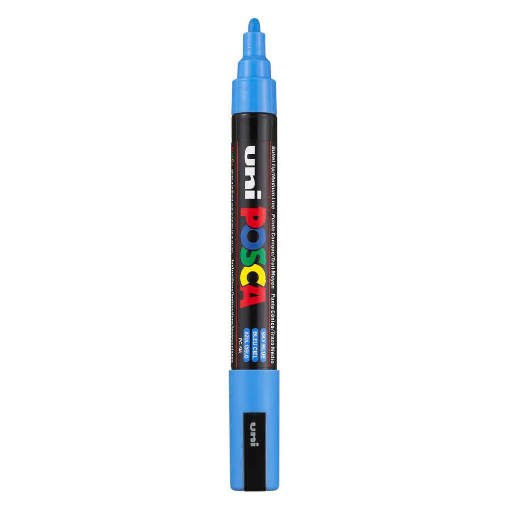 Uni posca verfmarker pc5m hemelsblauw - conische punt 2,5 mm