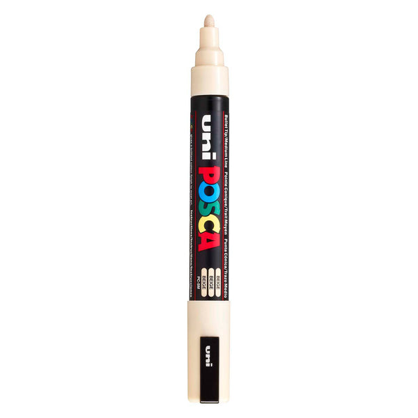 Uni posca verfmarker pc5m beige - conische punt 2,5 mm