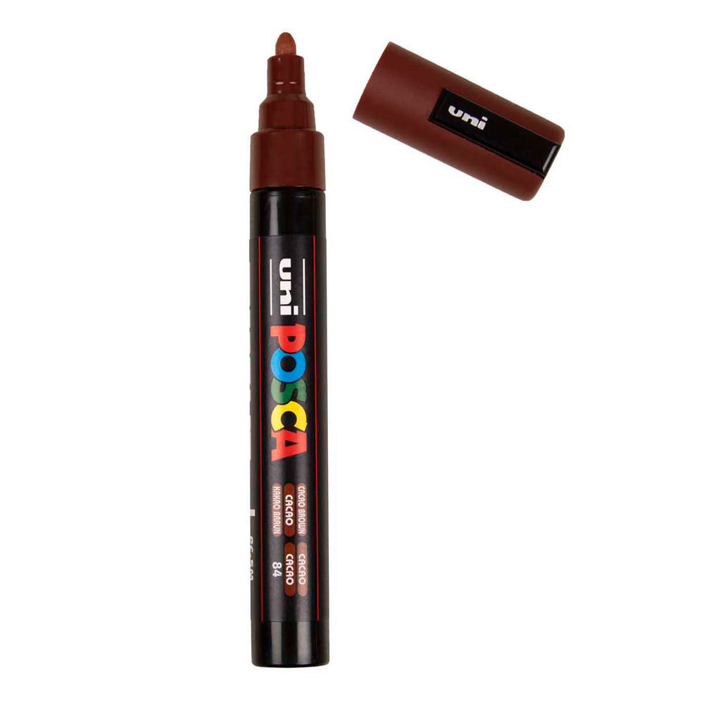 Uni posca verfmarker pc5m cacaobruin - conische punt 2,5 mm