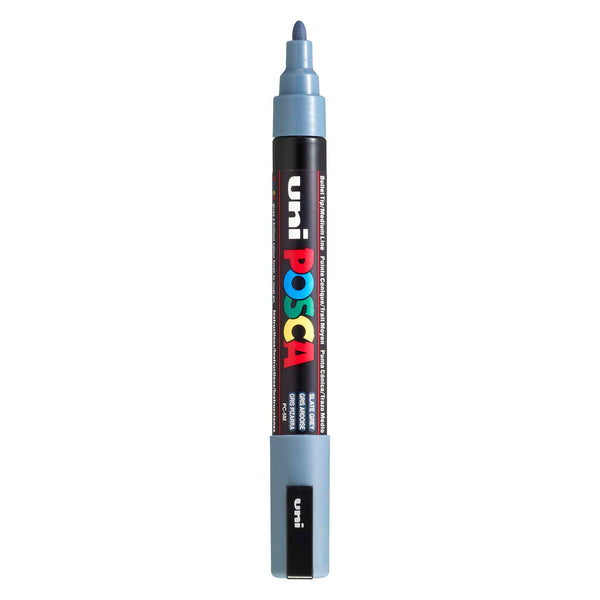 Uni posca verfmarker pc5m leigrijs - conische punt 2,5 mm