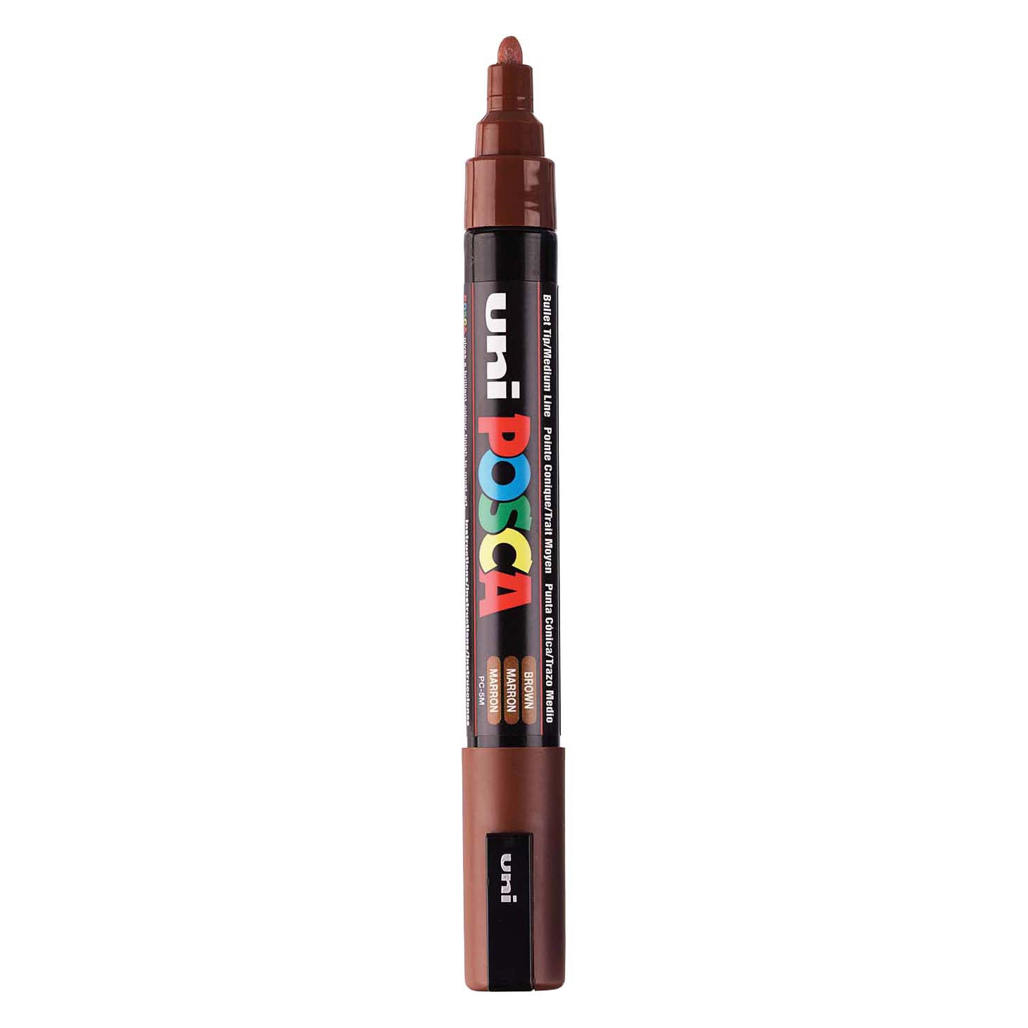 Uni posca verfmarker pc5m bruin - conische punt 2,5 mm
