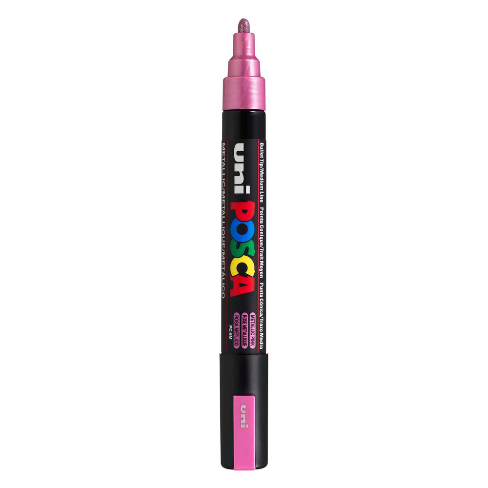Uni posca verfmarker pc5m metallic roze - conische punt 2,5 mm