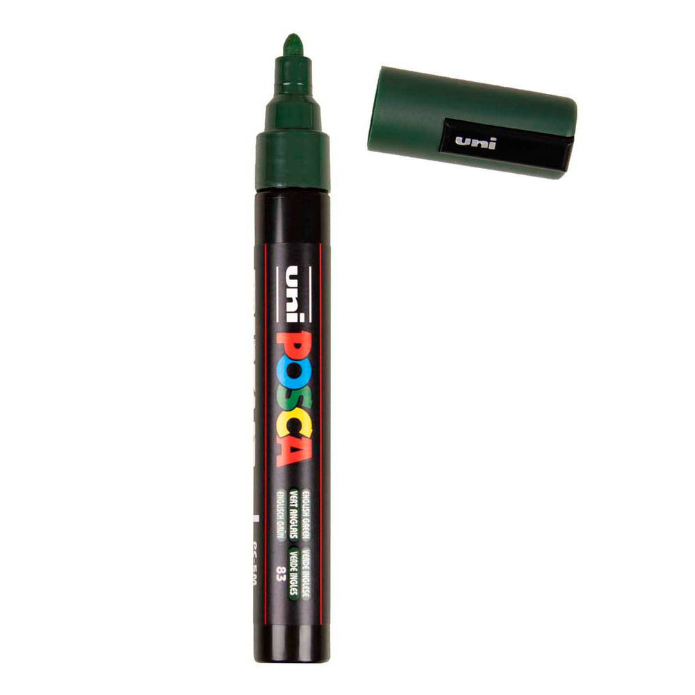 Uni posca verfmarker pc5m engels groen - conische punt 2,5 mm