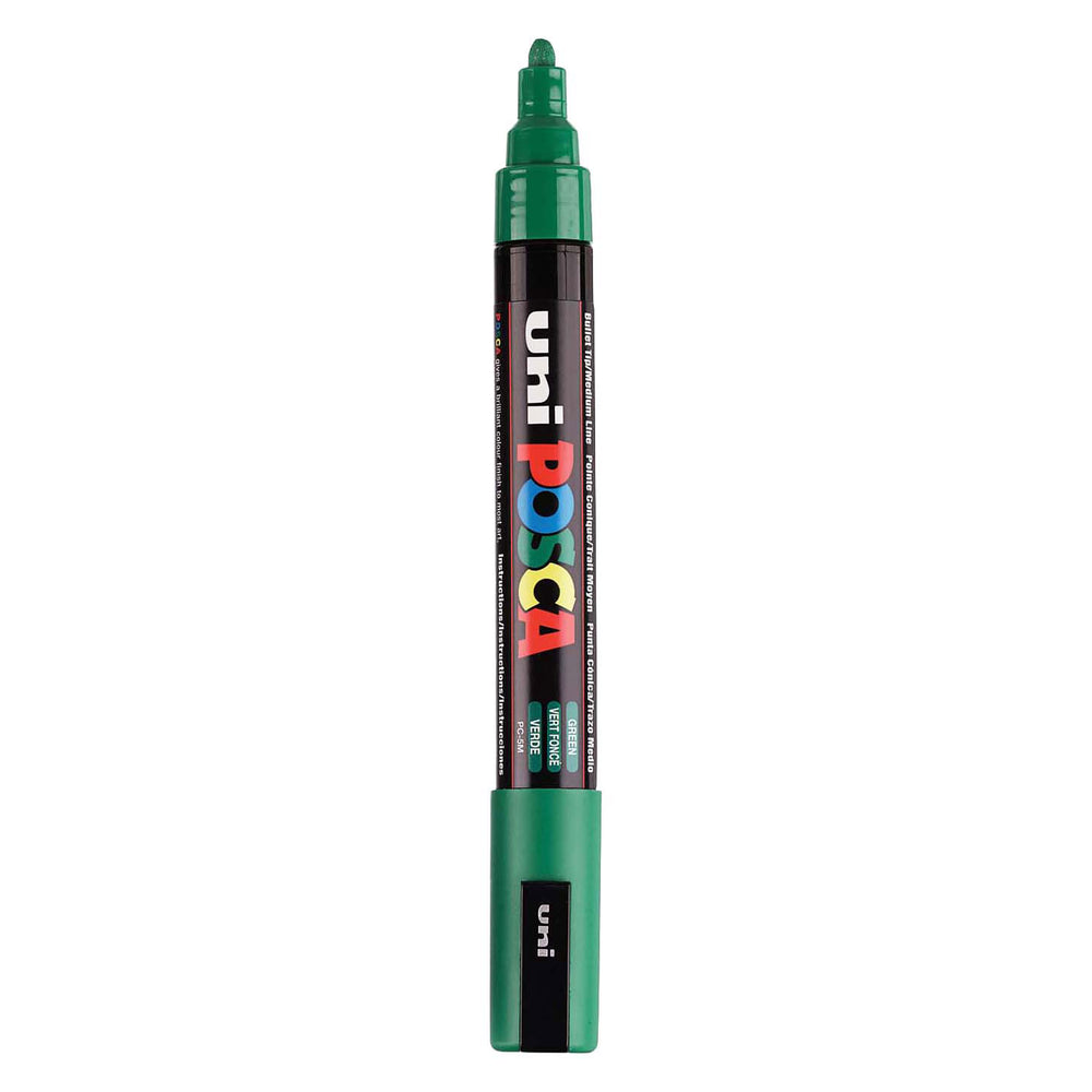 Uni posca verfmarker pc5m donkergroen - conische punt 2,5 mm