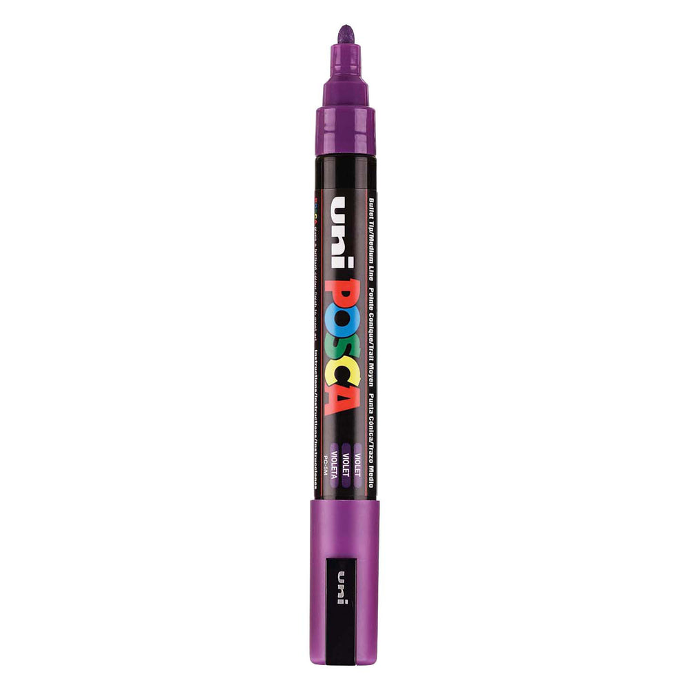 Uni posca verfmarker pc5m paars - conische punt 2,5 mm
