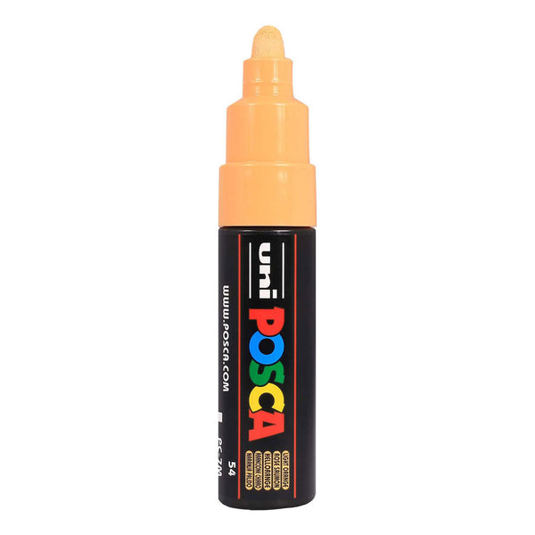 Uni posca verfmarker 7m lichtoranje - conische punt