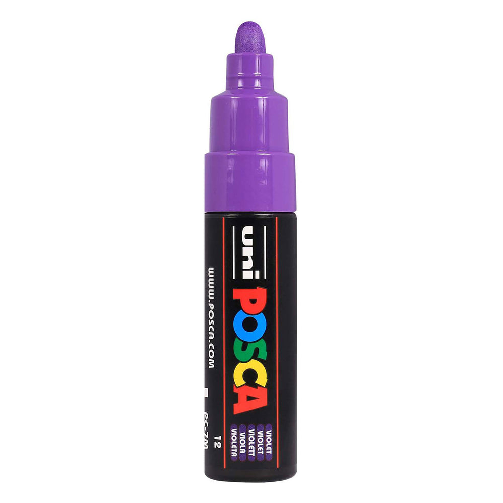 Uni posca verfmarker 7m violet - conische punt
