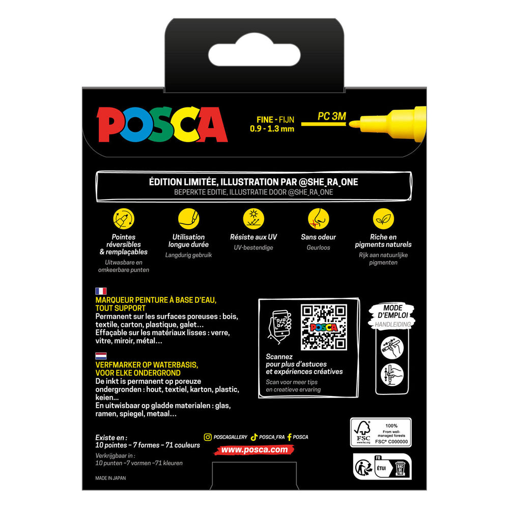 Uni posca markers pc3m set manga hero - 8st.