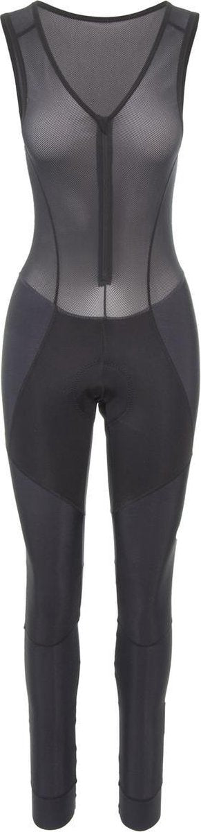 Agu prime lange fietsbroek met zeem ii essential dames - zwart - m - met bretels