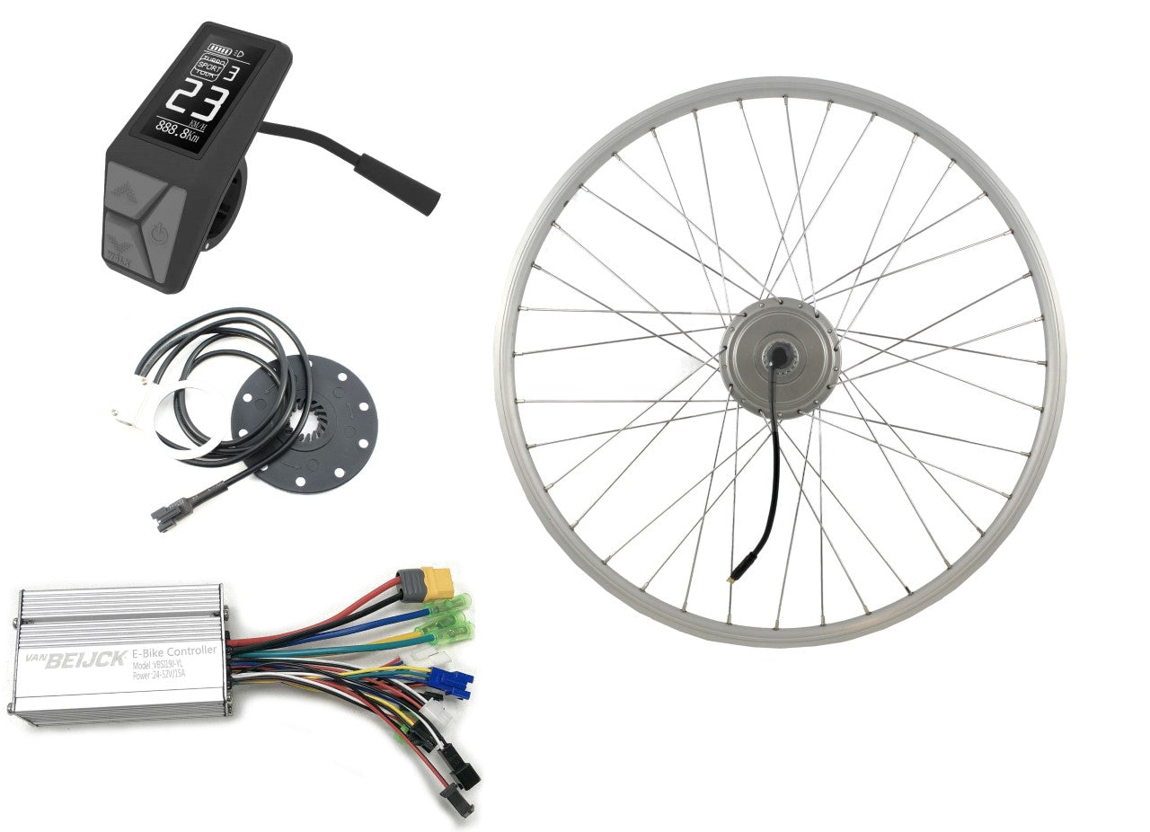 Kit de réparation de vélo électrique Van Beijk pour le moteur de la roue avant - argent (jante à disque)