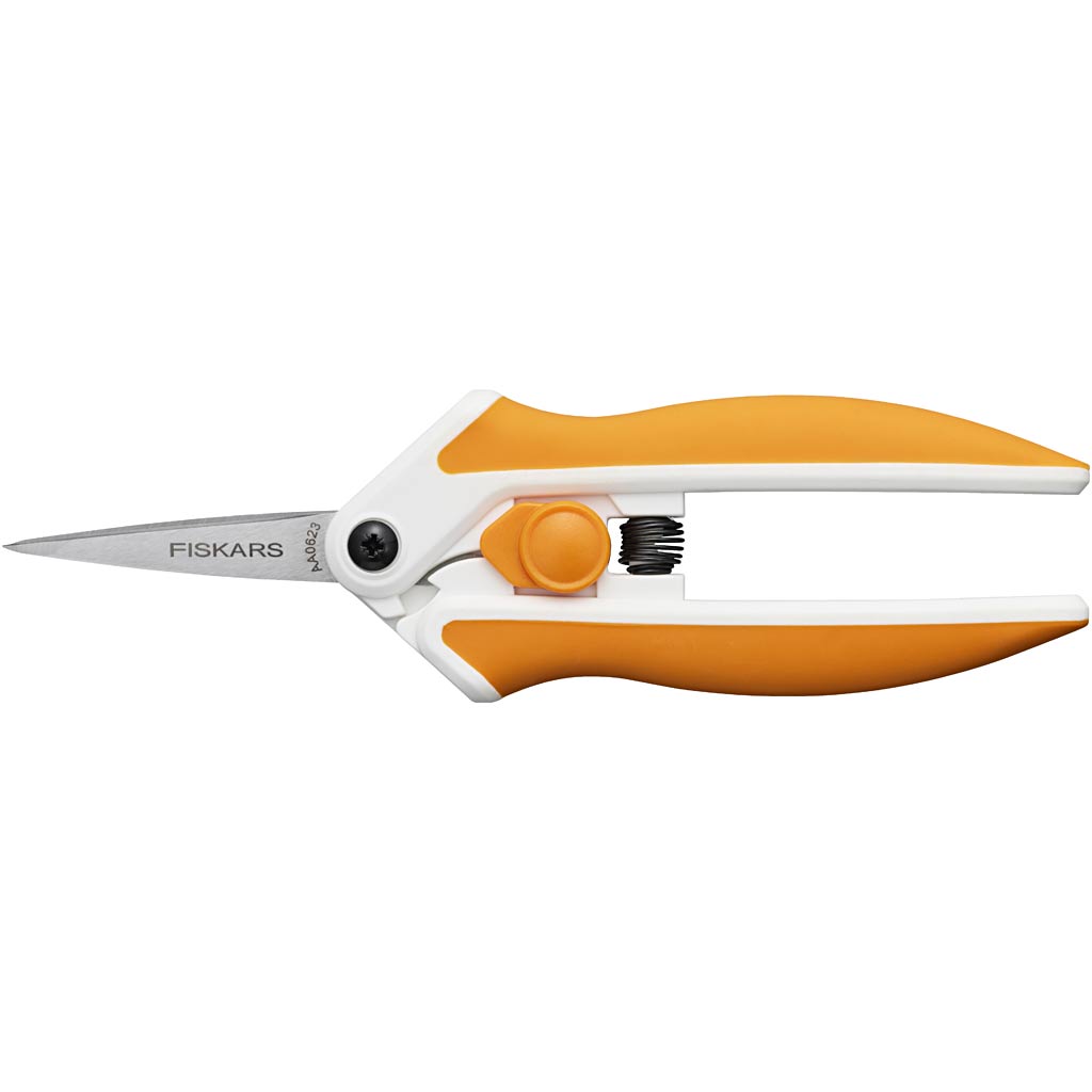 Creativ company fiskars soft-touch schaar, l: 15 cm, micro spids, 1 stuk
