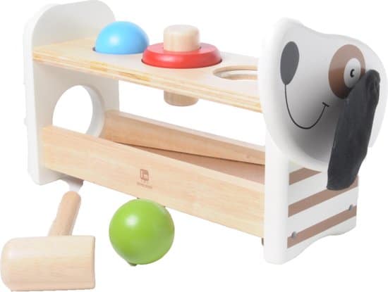 Bongers speelgoed en een doggy hamerbank van hout met hamertje