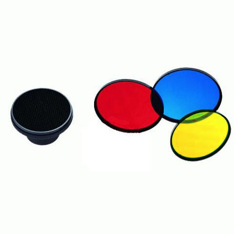 Falcon Eyes Honingraat + 3 Kleurenfilters MFA-HC voor MF Serie