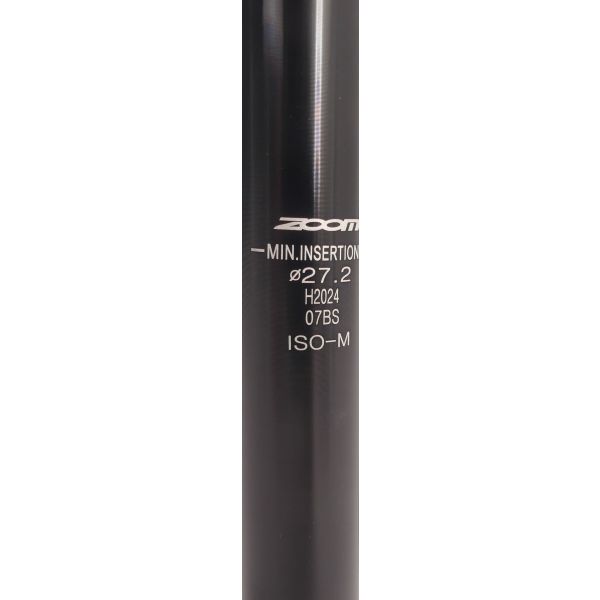 zadelpen groot 27,2 x 350 mm aluminium zilver