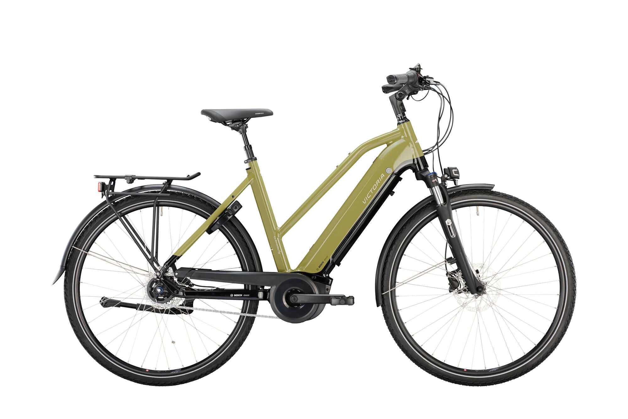 Victoria elektrische trekkingfiets etrekking 11.5 mod. 22 ebike vict. e-trek. 11.5 28 53 trap. freehub green
