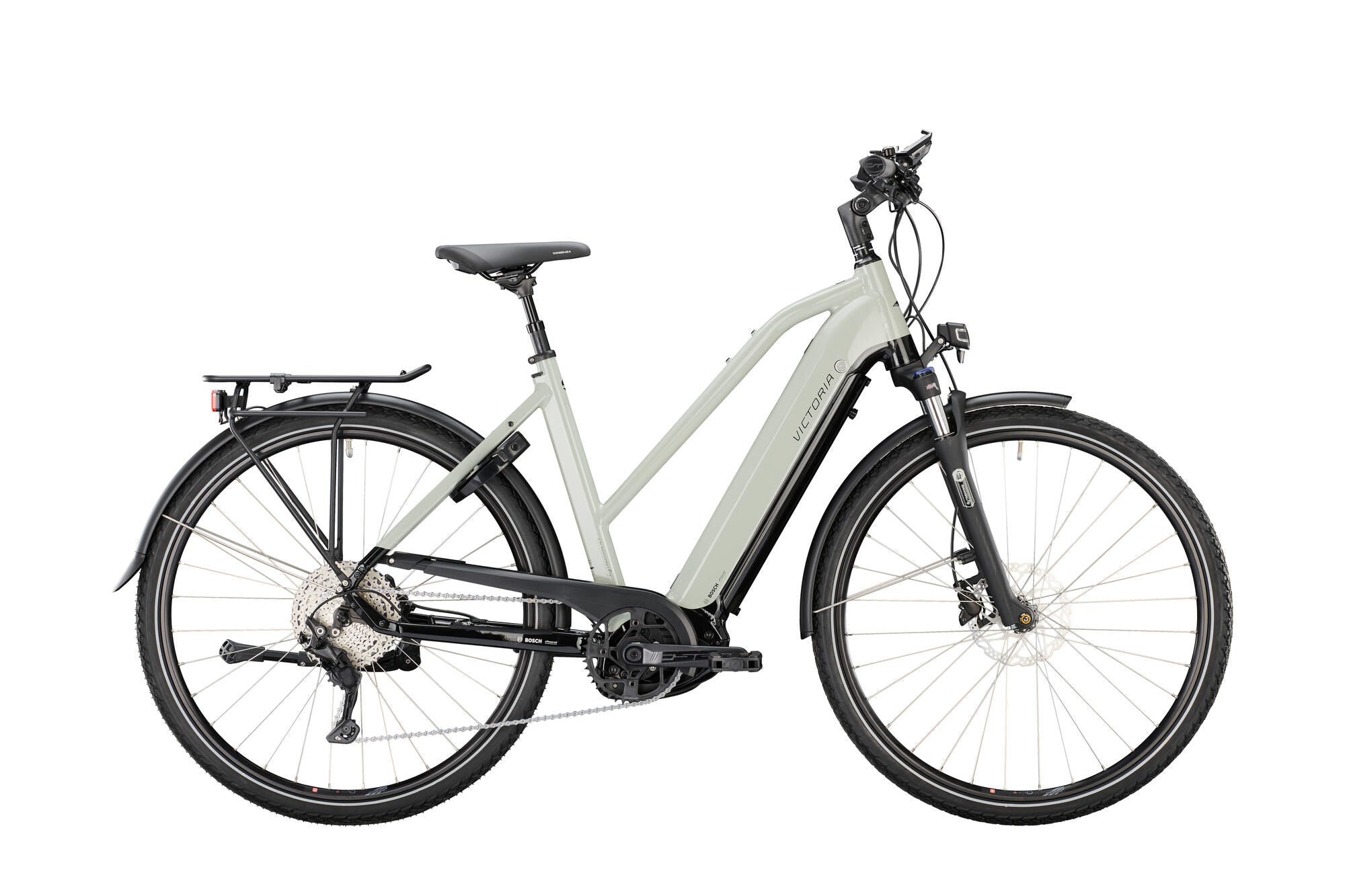 Victoria elektrische trekkingfiets etrekking 12.9 mod. 22 ebike vict. e-trek. 12.9 28 48 trap. 10sp grey