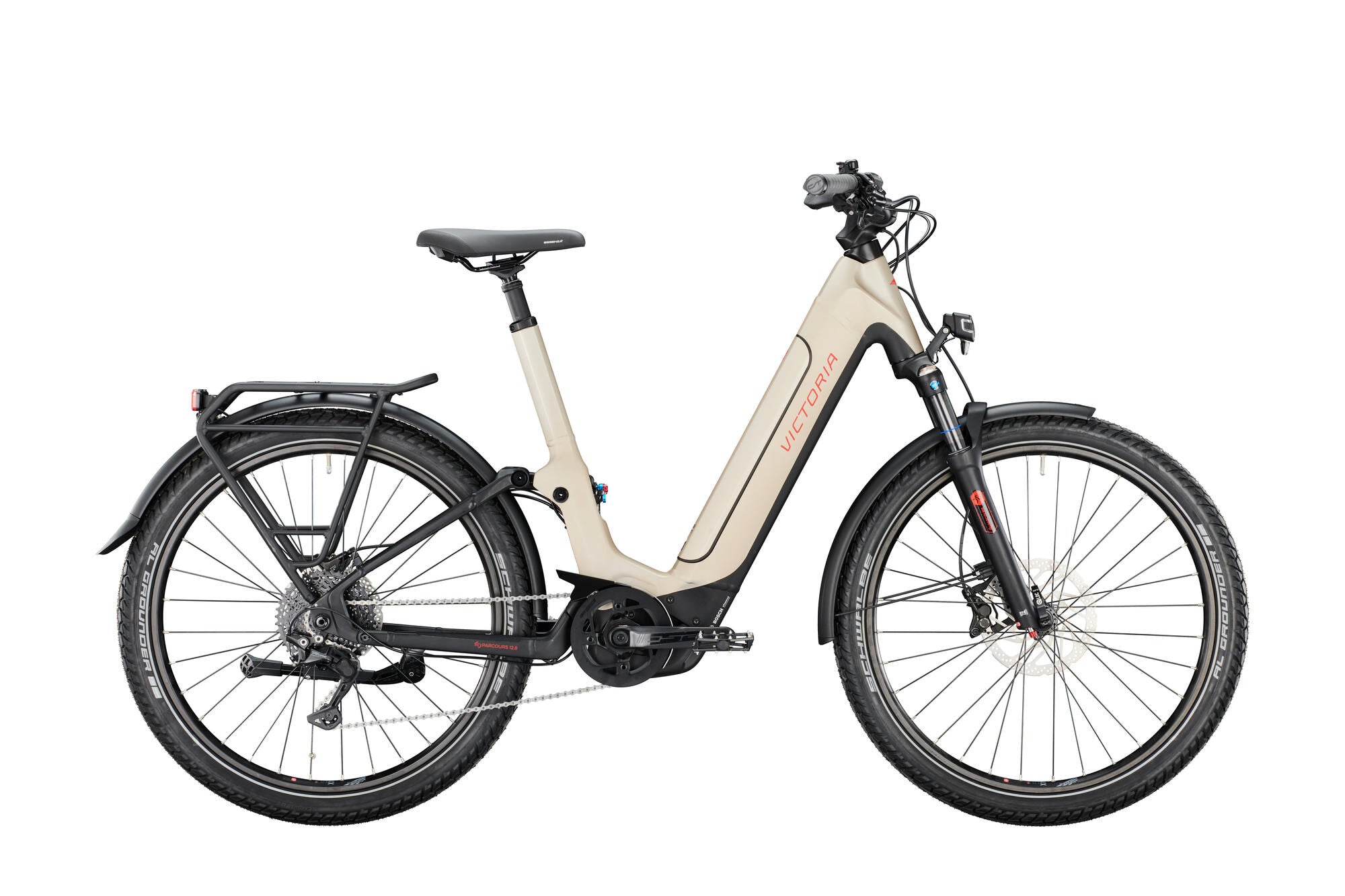 Victoria elektrische full suspension eparcours 12.8 mod. 22 ebike vict. eparc. 12.8 27,5 56 wave 10sp grey