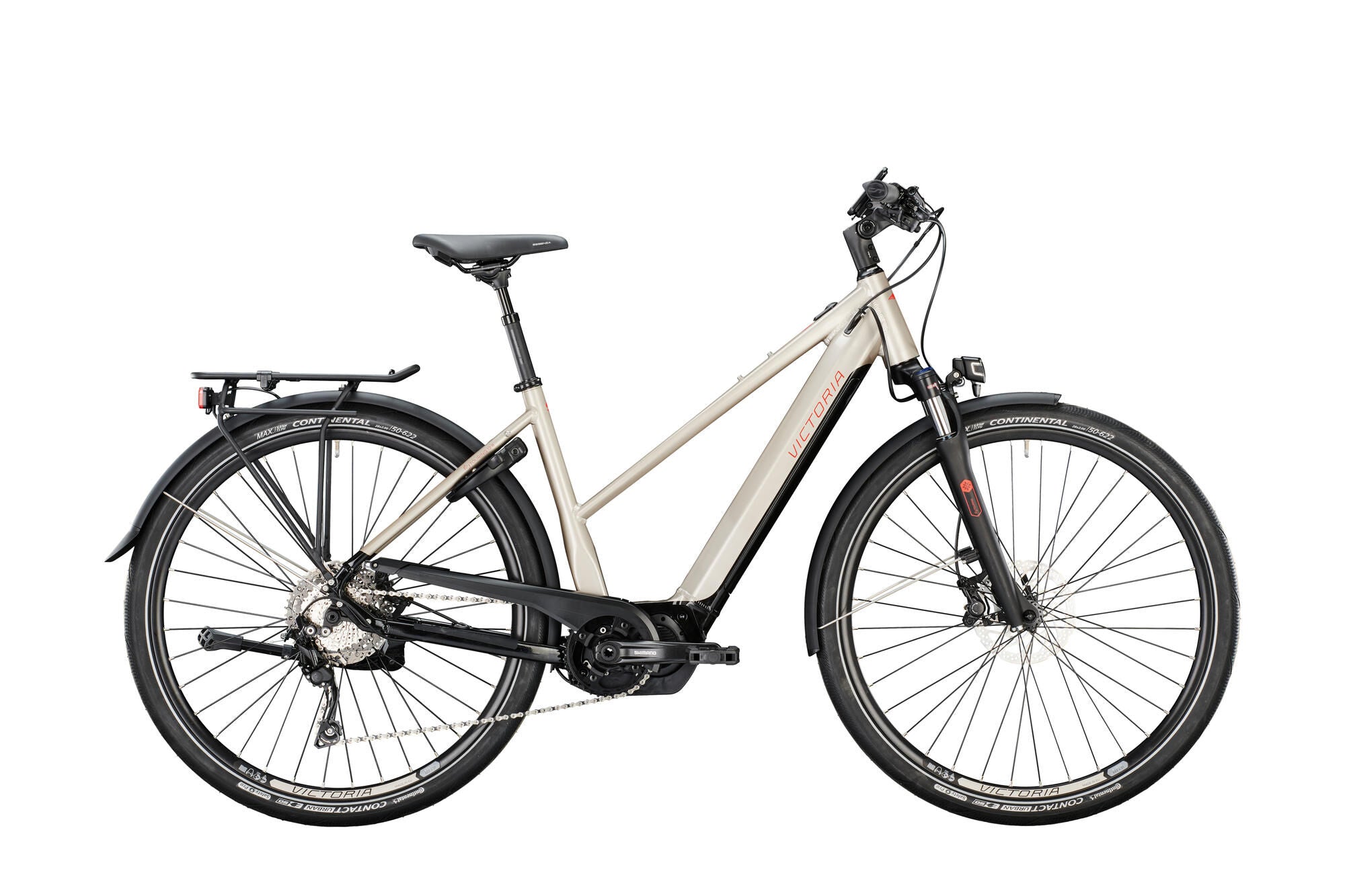 Victoria elektrische trekkingfiets etouring 12.8 mod. 22 ebike vict. e-tour. 12.8 28 48 trap. 10sp grey