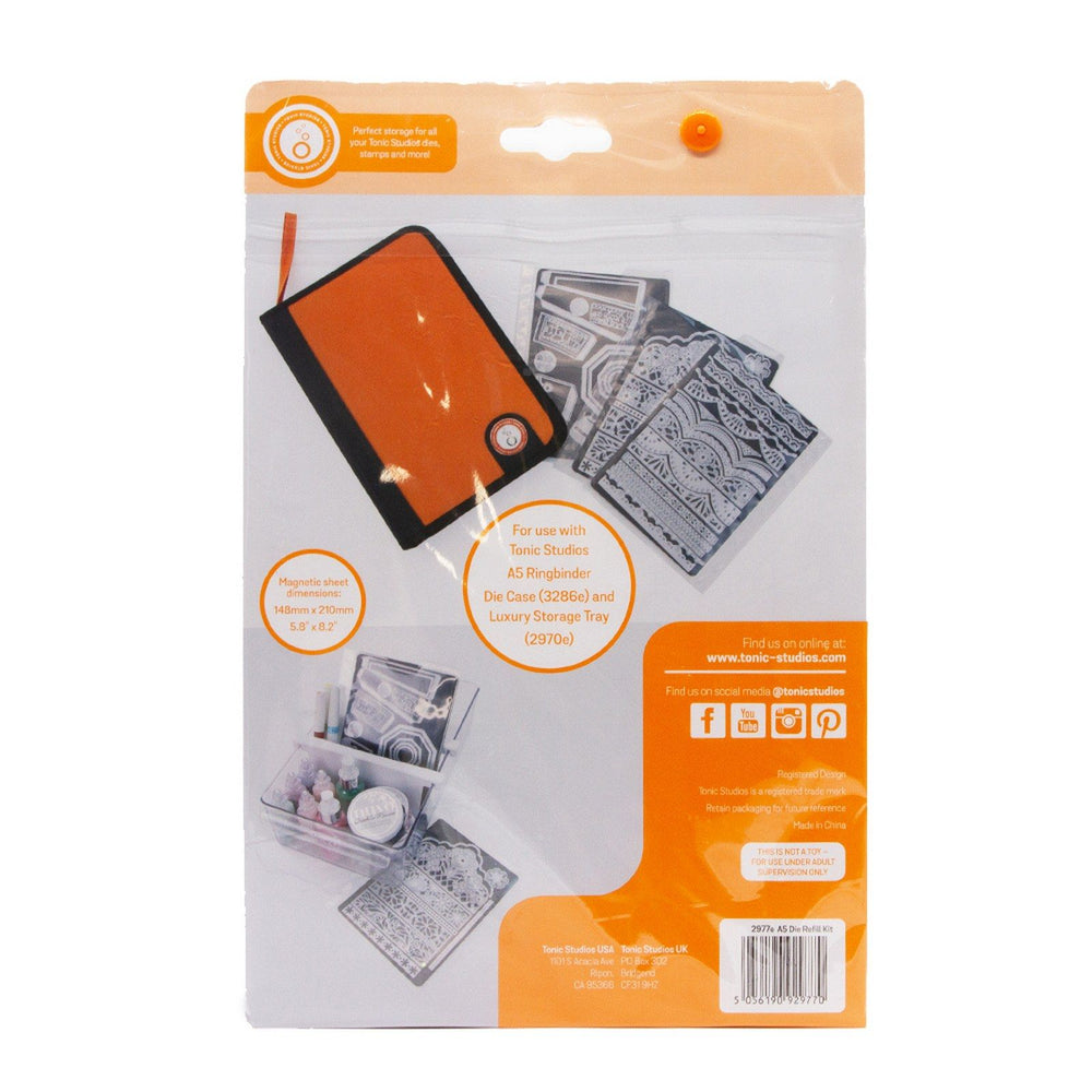 Tonic studios • magnetic die storage case refills a5