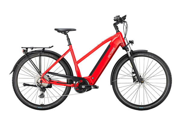 Victoria elektrische trekkingfiets tresalo 14 (#1) ebike vict. tresalo 14 28 48 10sp trap.infer.red