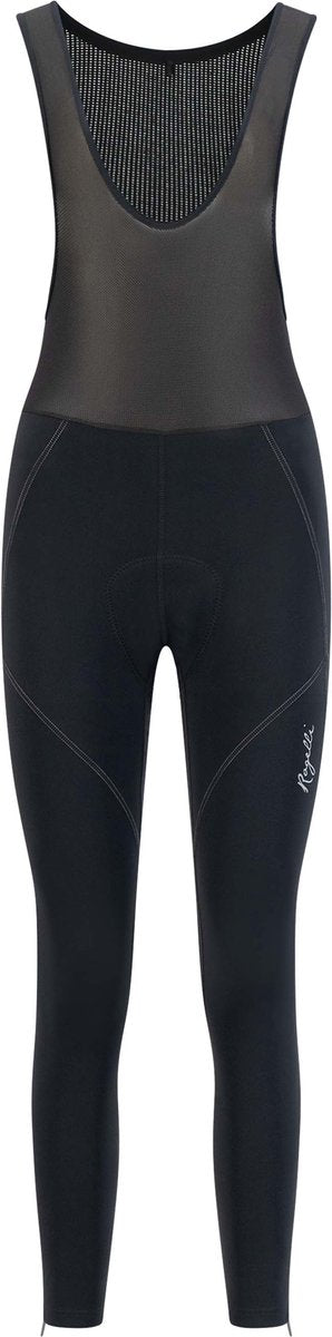 Rogelli liona lange fietsbroek dames - zeem en bretels - zwart - xl