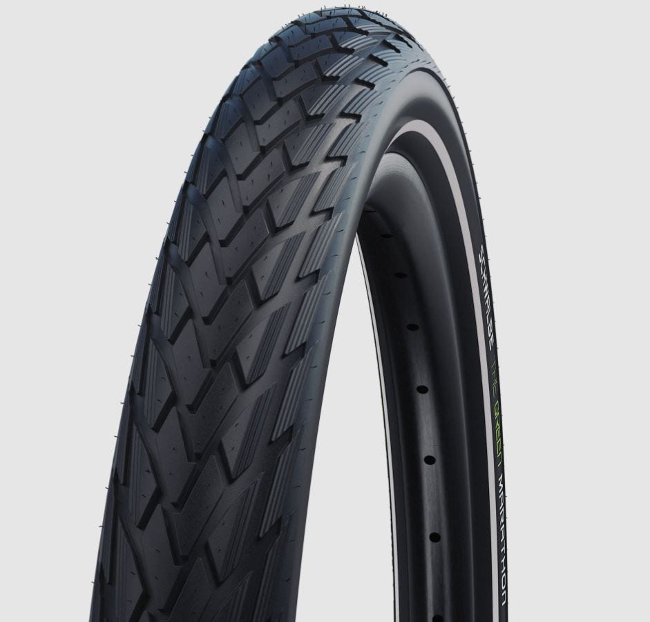 Schwalbe Buitenband Groen Marathon GreenGuard 28 x 2.00 50-622mm zwart met reflectie