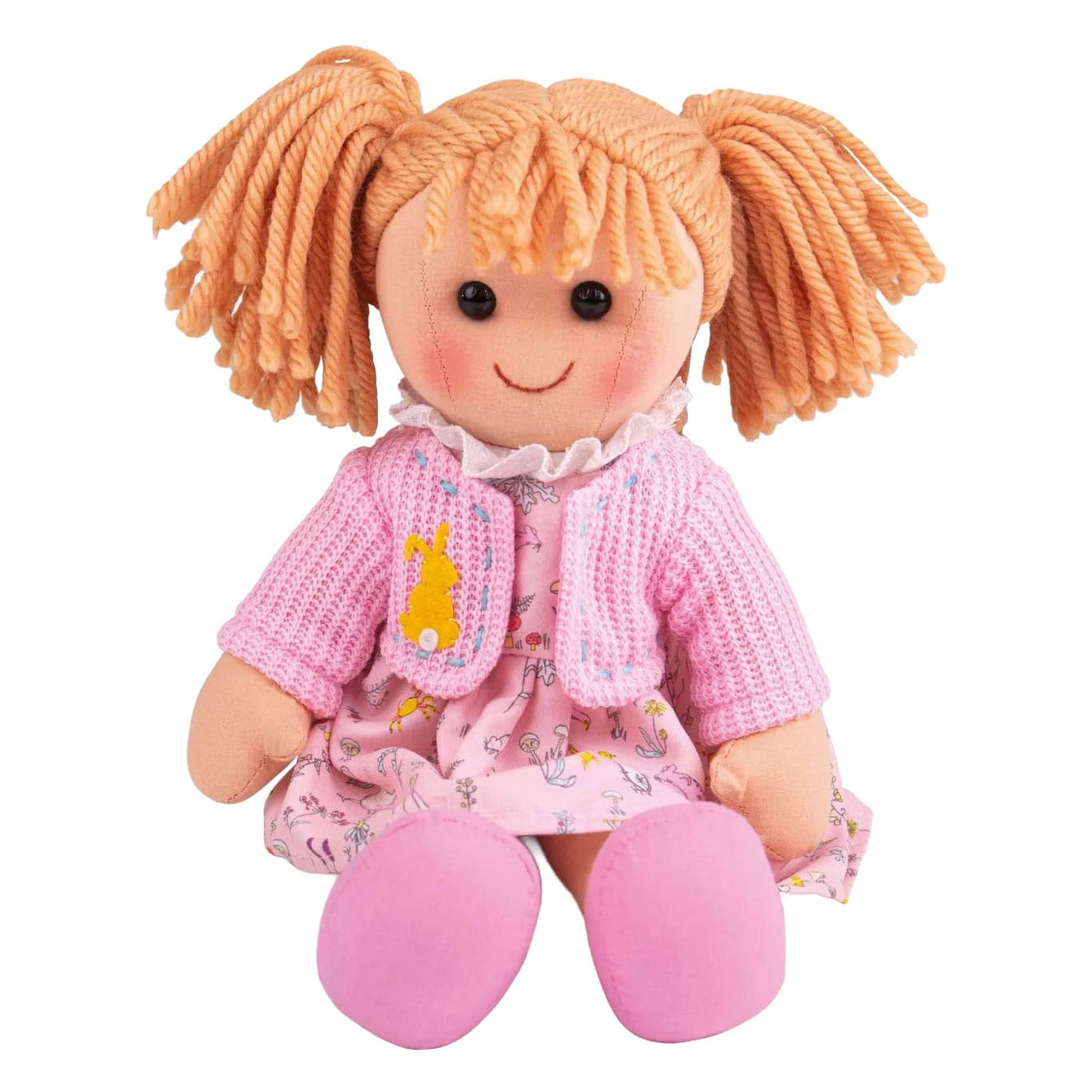Bigjigs stoffen pop ella - 35cm