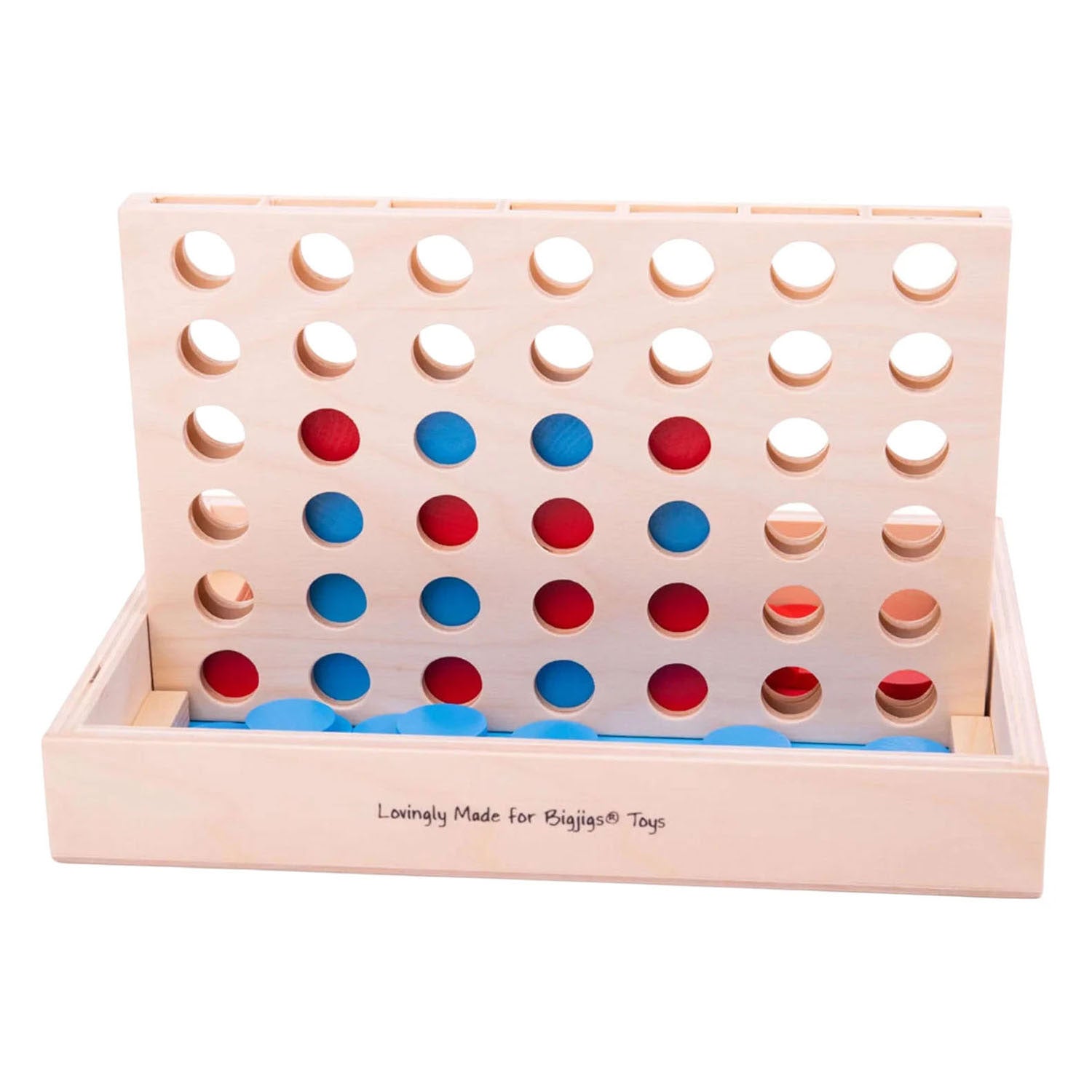 Bigjigs toys bigjigs houten vier op een rij, bj699