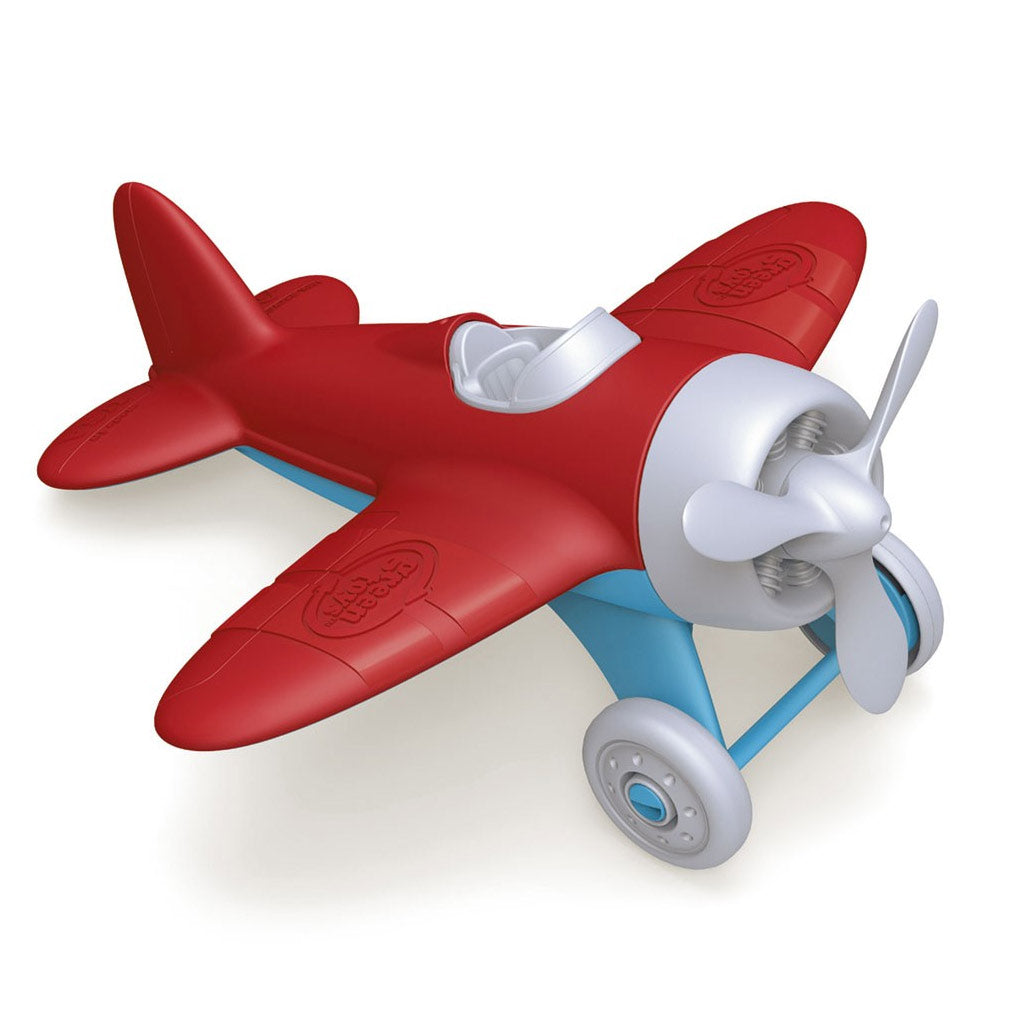 Green toys vliegtuig - rood