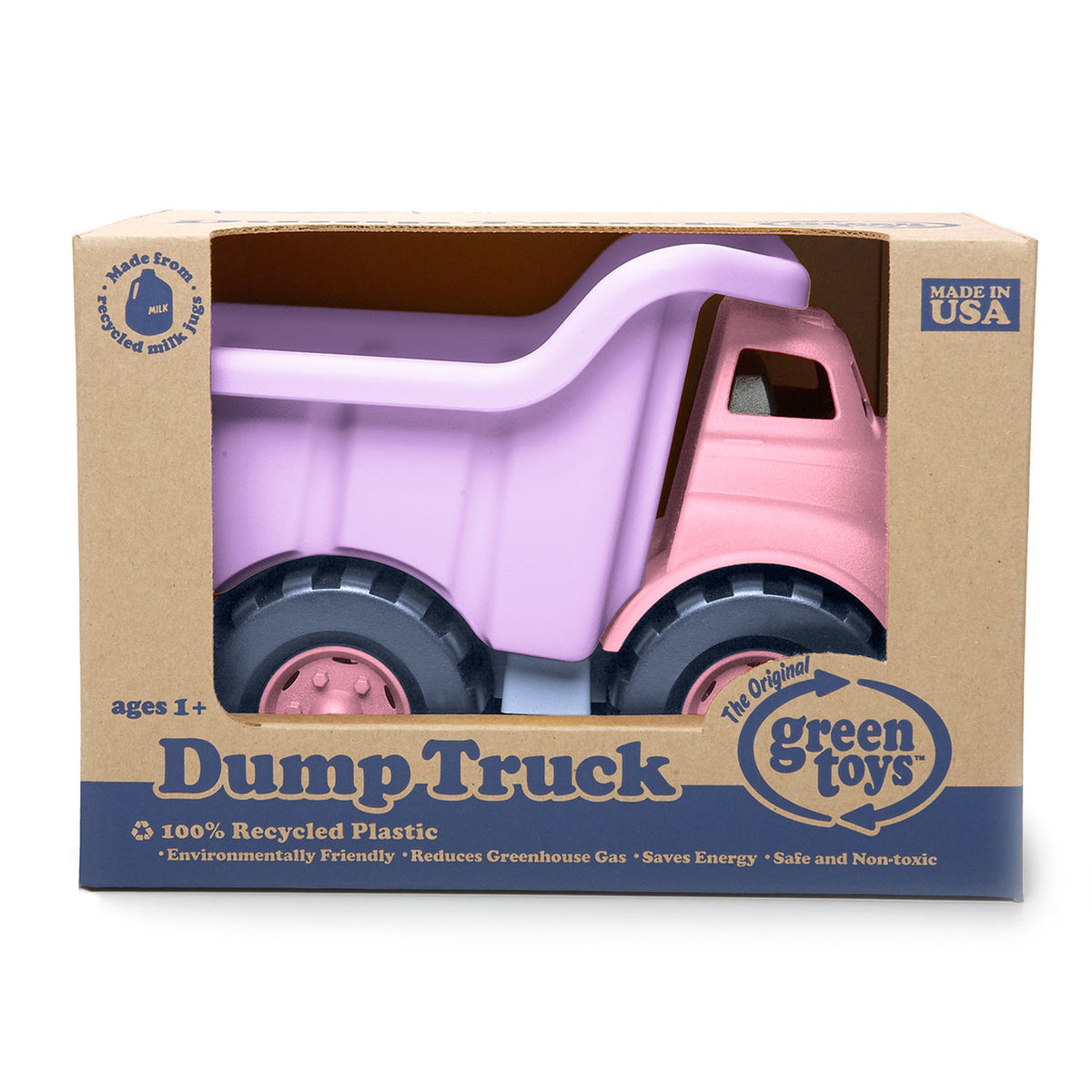 Green Toys pink dump truck - recycled