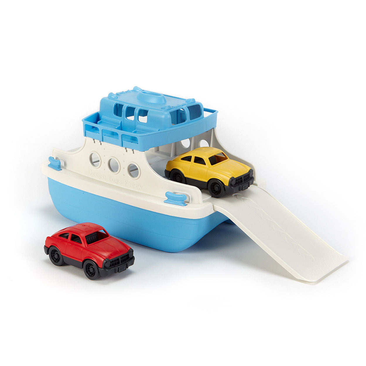 Green toys pont met auto's - ferry with cars
