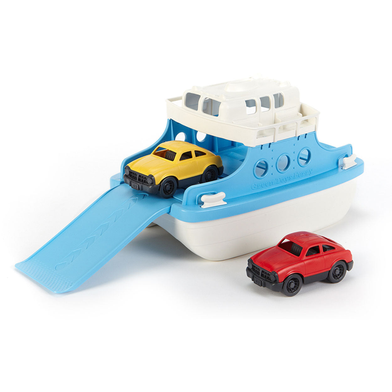 Green toys pont met auto's - ferry with cars