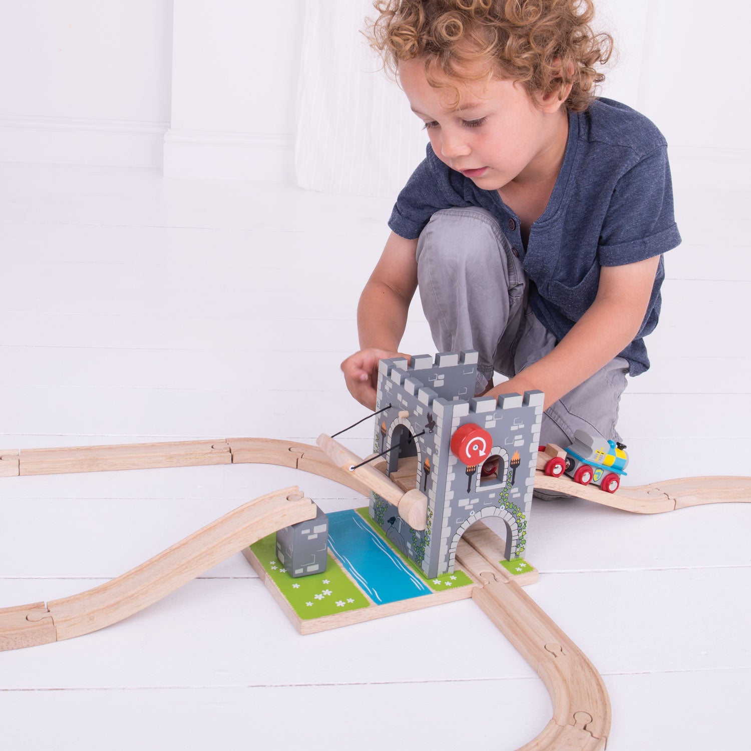 Bigjigs Houten Rails Ophaalbrug