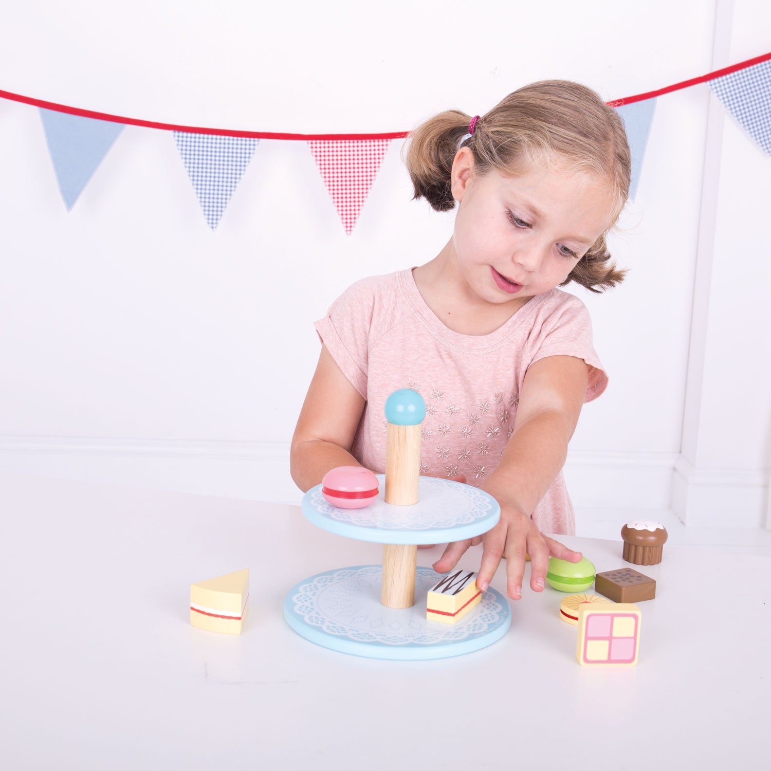 Bigjigs etagère met cupcakes
