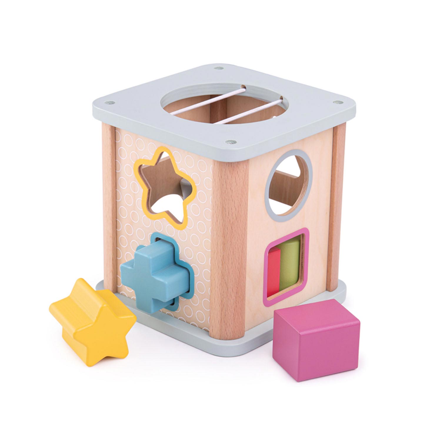 Bigjigs houten vormenstoof, 9dlg. - fsc 100%