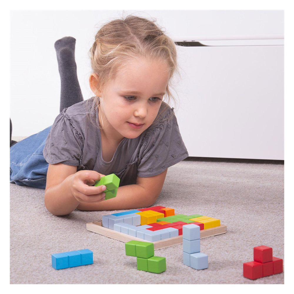 Bigjigs houten blokpuzzel patronen