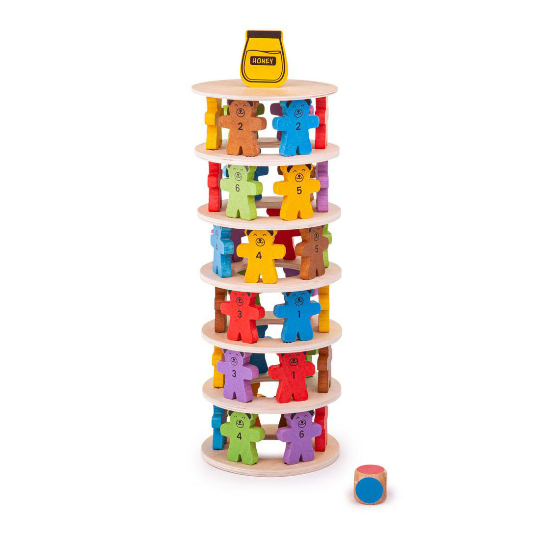 Bigjigs houten stapelspel teddyberen.