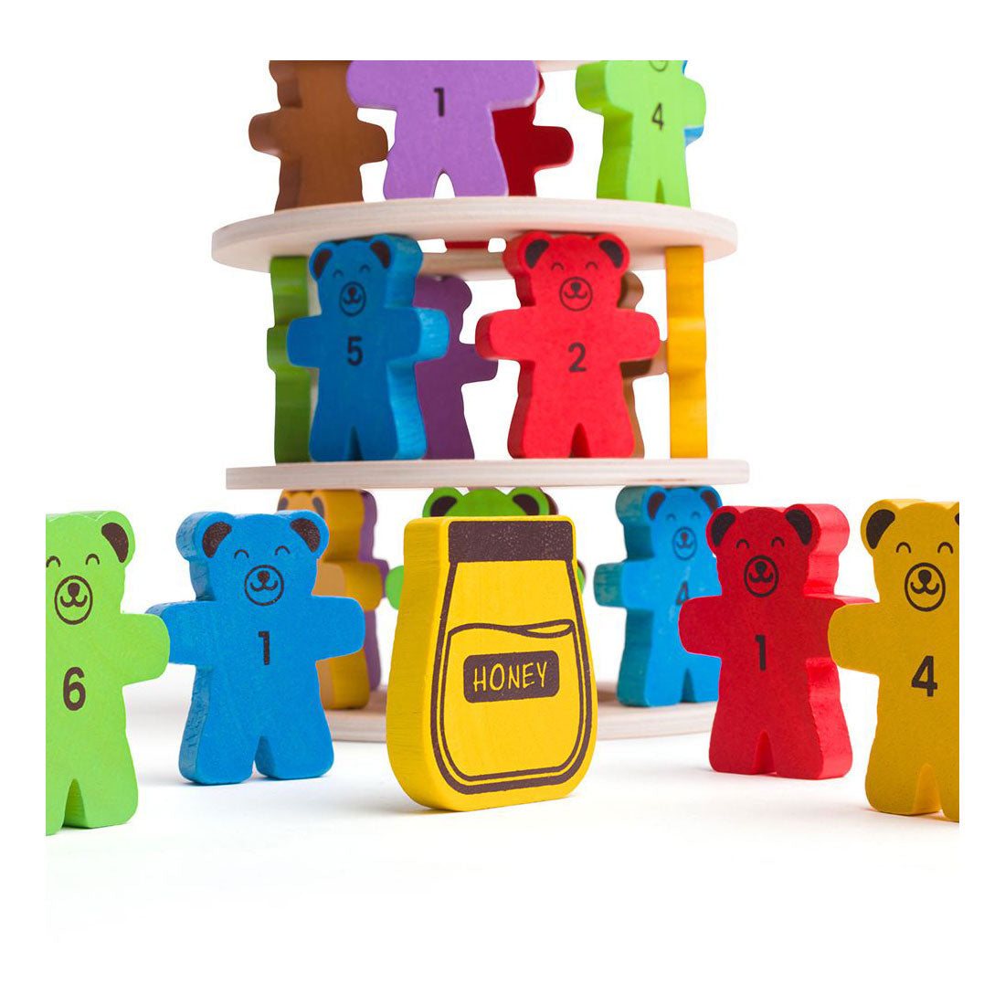 Bigjigs houten stapelspel teddyberen.