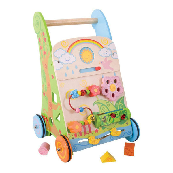 Bigjigs flower activity loopwagen