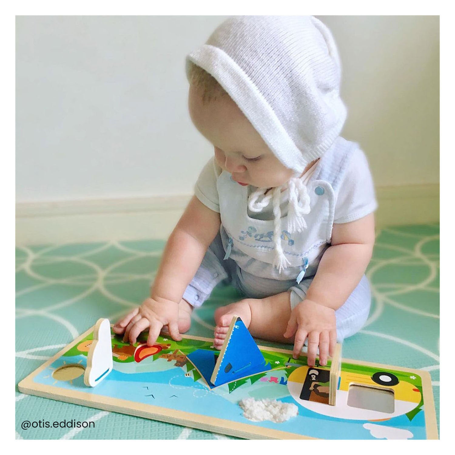 Bigjigs Houten Zintuigenbord Kamperen in het Wild