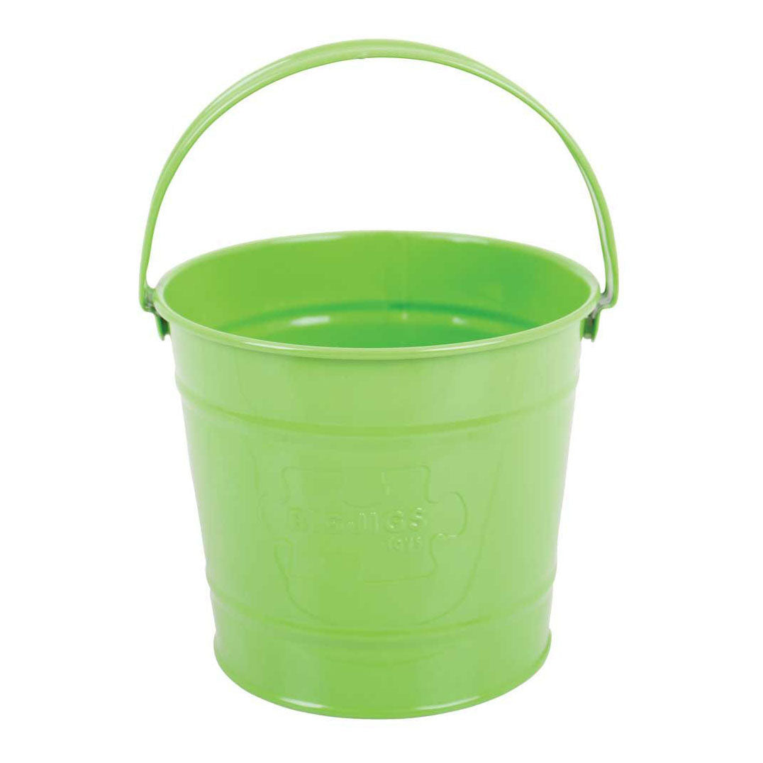 Bigjigs groene metalen emmer