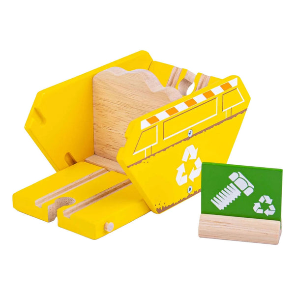 Bigjigs houten recycle bak