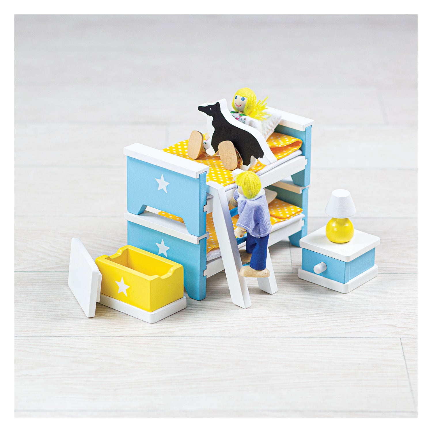 Tidlo houten poppenhuis meubels kinderkamer